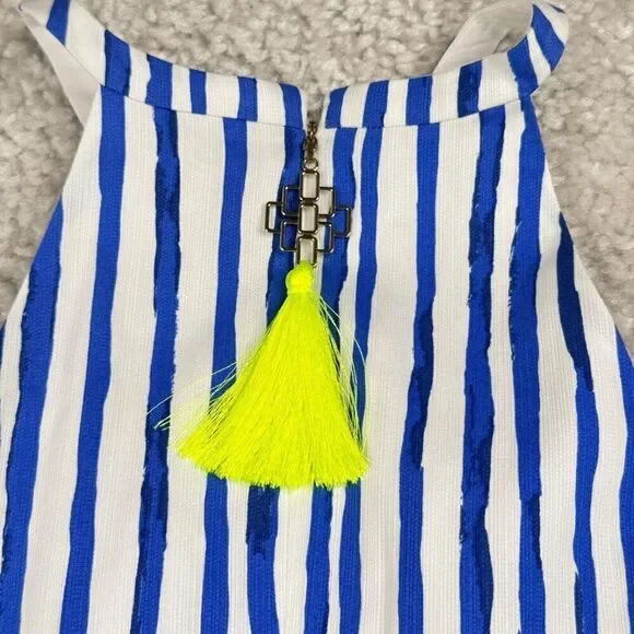 Lilly Pulitzer Iveigh Shift Blue Crush Bay Stripe Dress - Picture 7 of 11